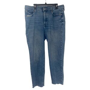 Old Navy Blue High Rise OG Straight Jeans. Size 16